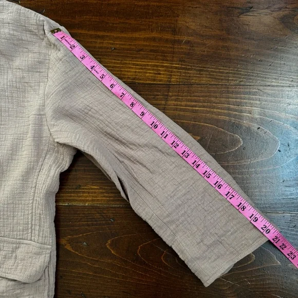 Madewell Tan- Cotton Linen Blend Relaxed Larsen Blazer-Size XL - Picture 7 of 14